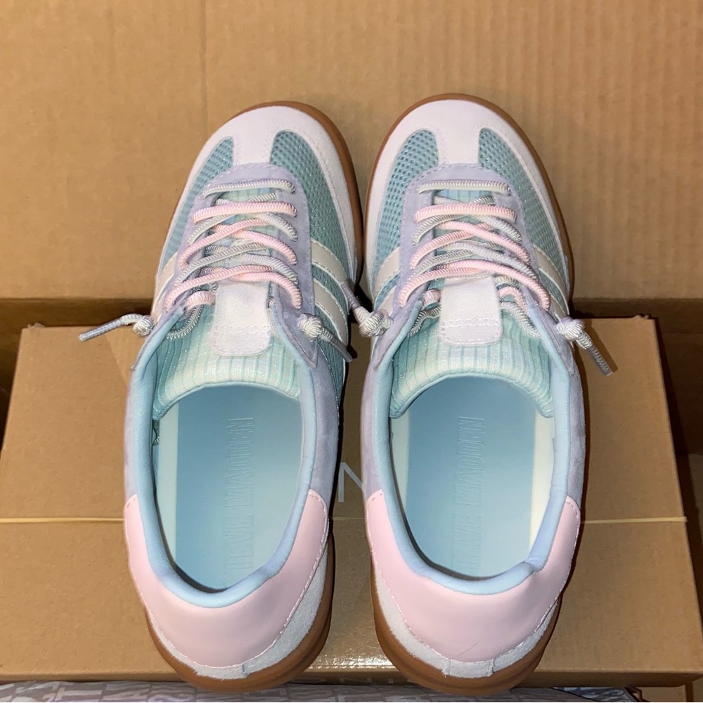 Steve Madden Verdict Mesh Sneaker Turquoise Multi Sneaker - Women’s 8 NEW NIB - Picture 11 of 16